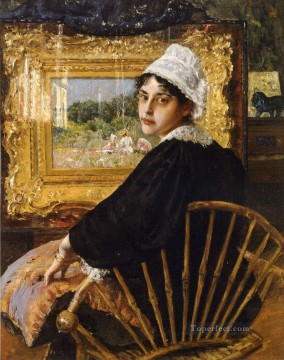  esposa Lienzo - Un estudio también conocido como la esposa del artista William Merritt Chase